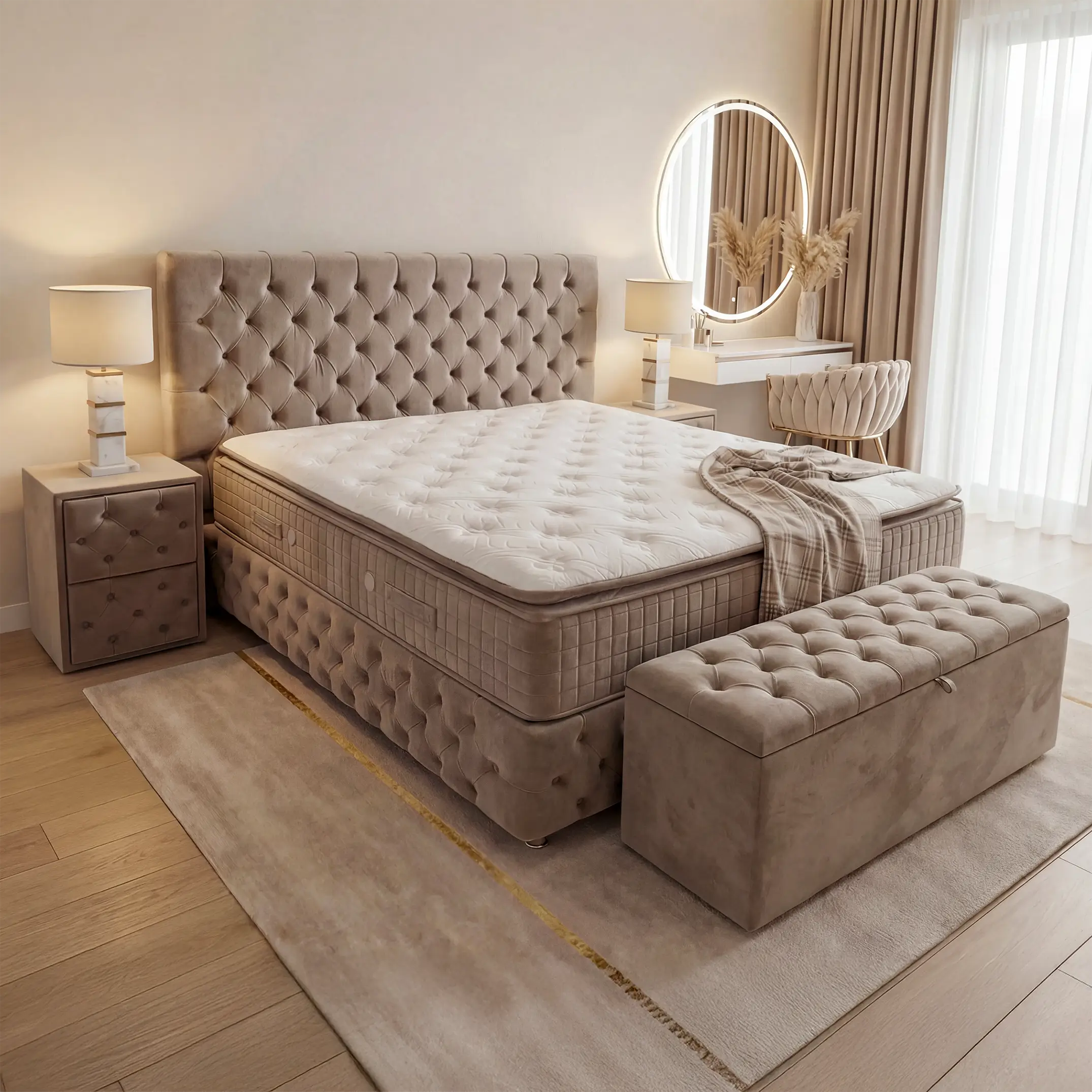 Boxspring Chester Deluxe luxe boxspring met elegant design