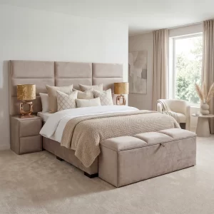 Boxspring Credo hotel chique boxspring Eric Kuster stijl velvet champagne
