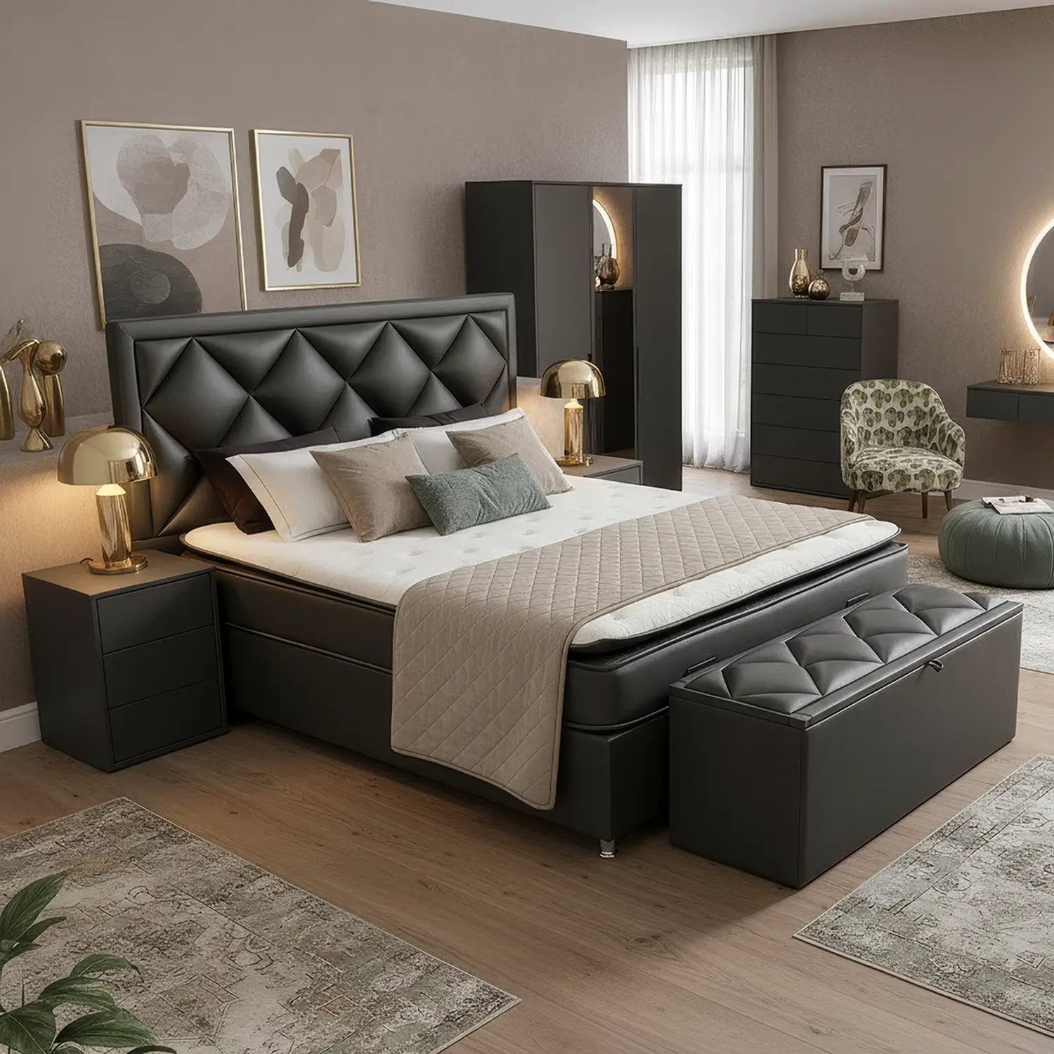 Boxspring Hamilton – maatwerk en elegant opbergbed in één